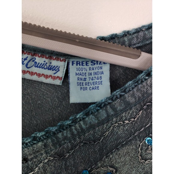 Just Cruising Dress Tent One Size Short Sleeve Tunic Earth Tones Brown Boho - Picture 5 of 8